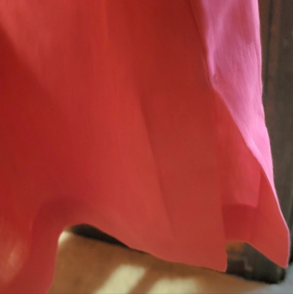 Chicos Linen Pink Button Front 3/4 Sleeve Shirt Women Size 3 (XLarge) - Picture 4 of 5